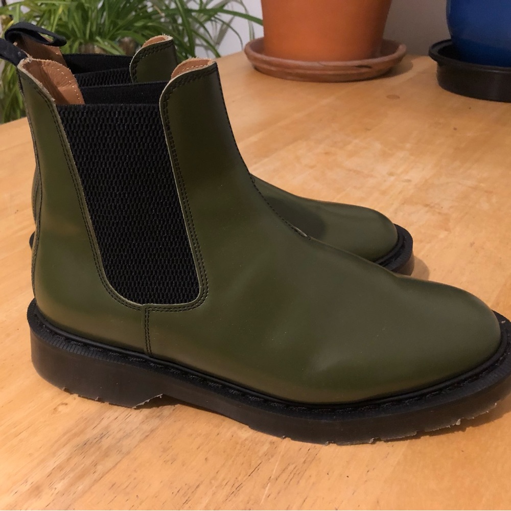 Solovair X Toast GreenChelsea Boots Size 8 US (5 UK)